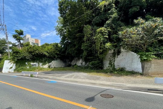 湯河原町福浦　事業用地におすすめ　真鶴駅前の国道沿いにある売地