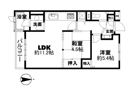 朝日フレール湯河原白沼田　戸別温泉付ビューバス　海眺望の南向き2LDK