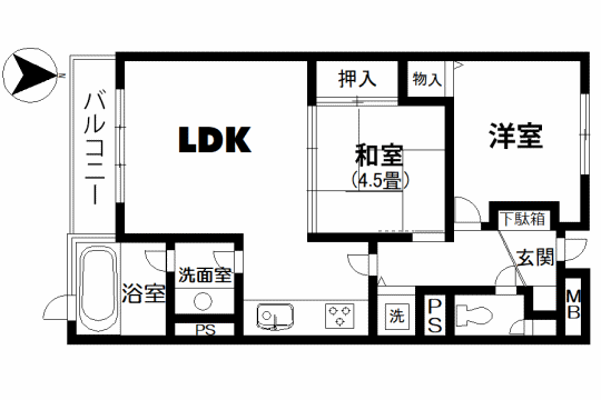 朝日フレール湯河原白沼田　戸別温泉付ビューバス　海眺望の南向き2LDK