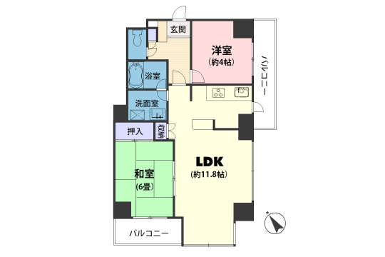 真鶴マンション物件：オーベル真鶴（角部屋）